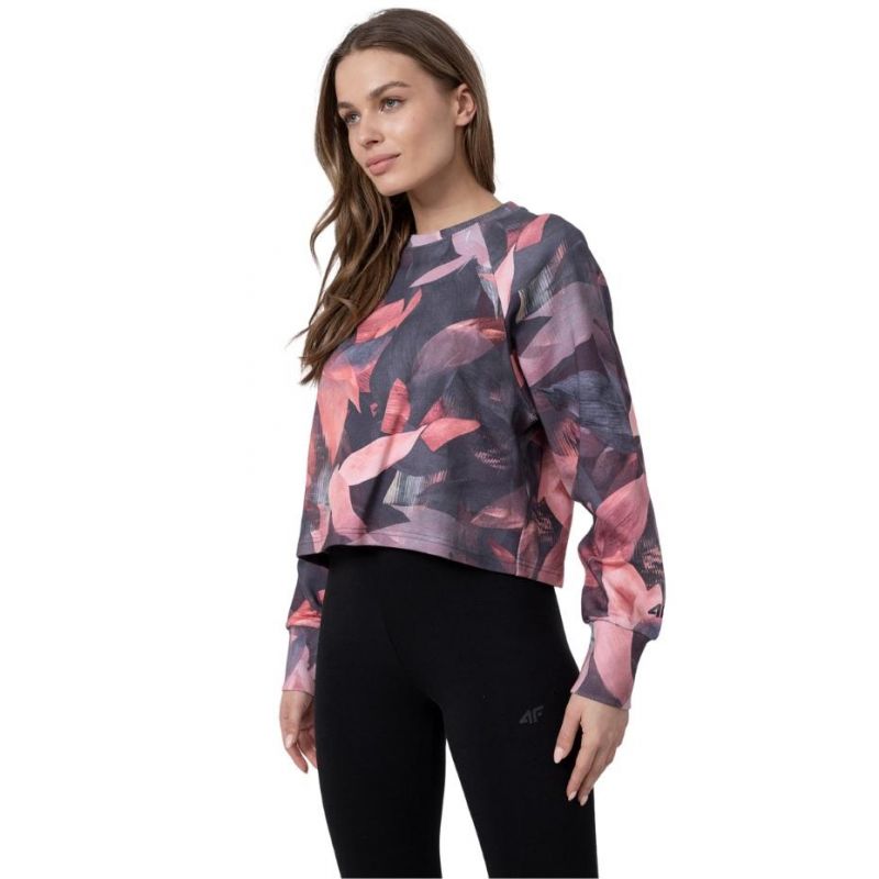 4f Multicolor Allover Sweatshirt W H4z22 Bld034 90a - Sportmania.hu