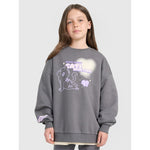 Oversized sweatshirt without a hood for girls 4F gyerek pulóver 4FJRAW25TSWSF2438-22S