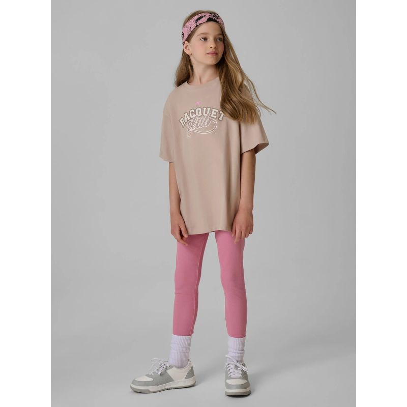 4F Oversized T-shirt with print for gyerek póló, 158/164