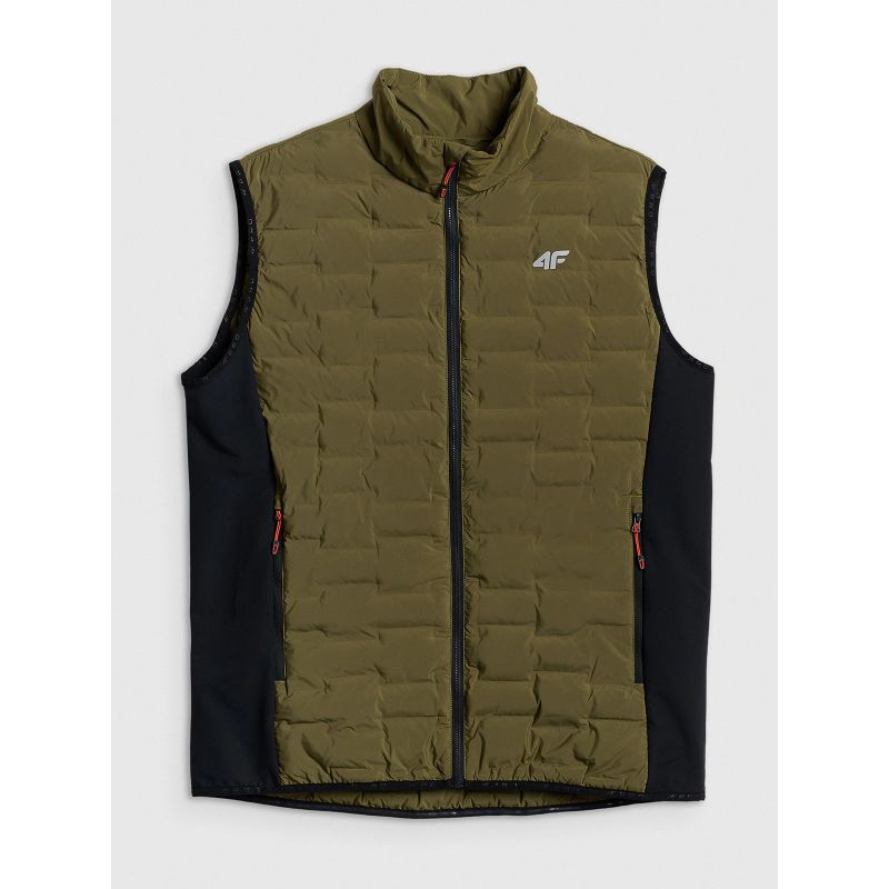 4F PRO trekking vest with Primaloft filling for men 4F 4FWSS26TVJAM343-43S ezüst férfi mellény