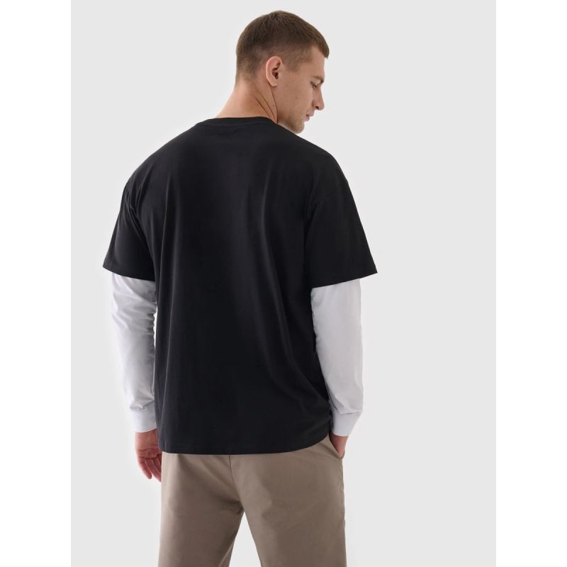 Smooth unisex oversize T-shirt 4F póló 4FRAW24TTSHU2672-20S