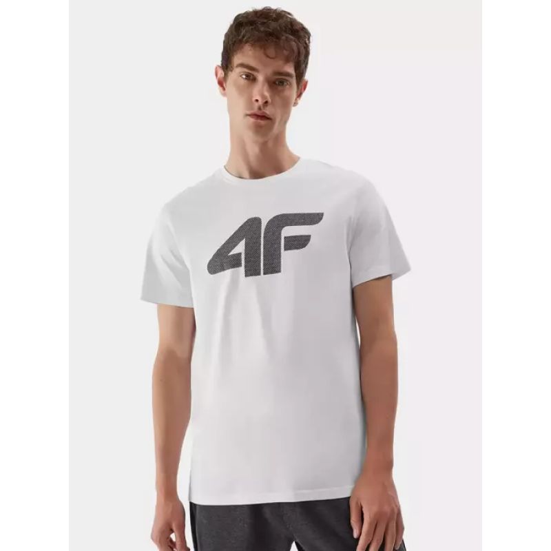 4f T-shirt férfi Póló 4FAW23TTSHM0877-10S