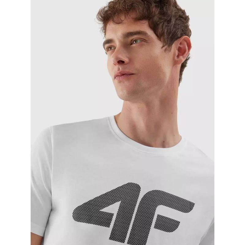 4f T-shirt férfi Póló 4FAW23TTSHM0877-10S