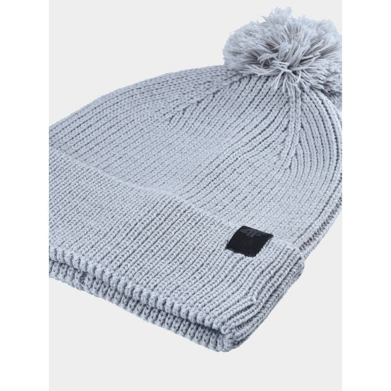 Unisex winter hat with pompom 4F kötött sapka 4FWAW24ACAPU472-27S