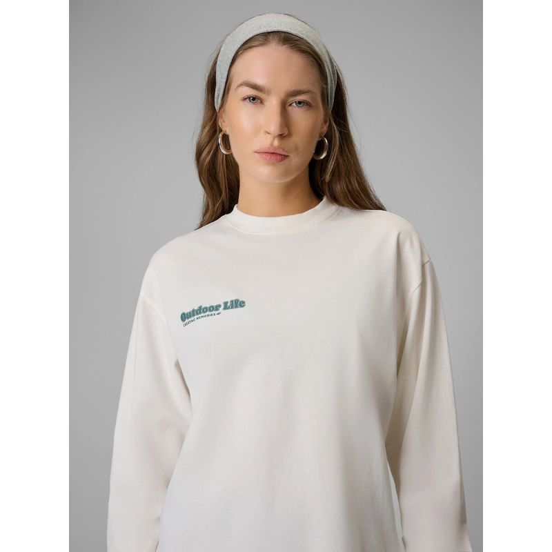 4F Women's longsleeve regular with print női