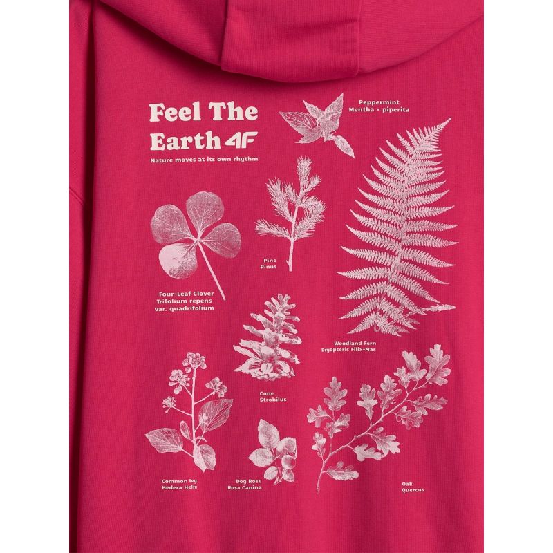 4F Women's loose sweatshirt with hood női pulóver