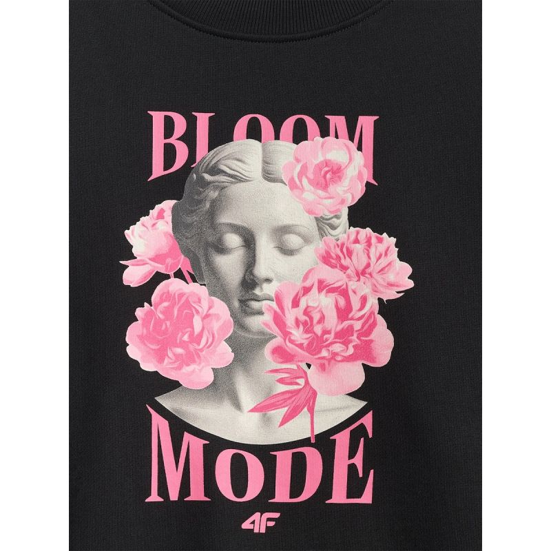 Women's loose sweatshirt without hood 4F női