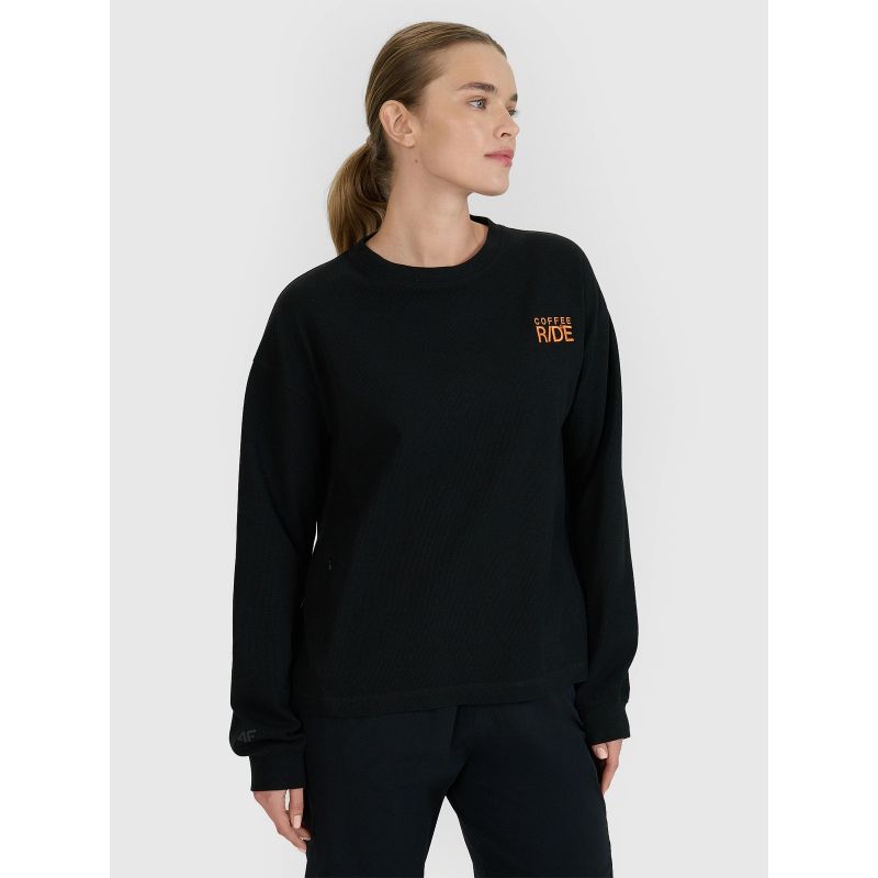 4f Women's oversize longsleeve with print General női 4FWSS25TLONF393-20S