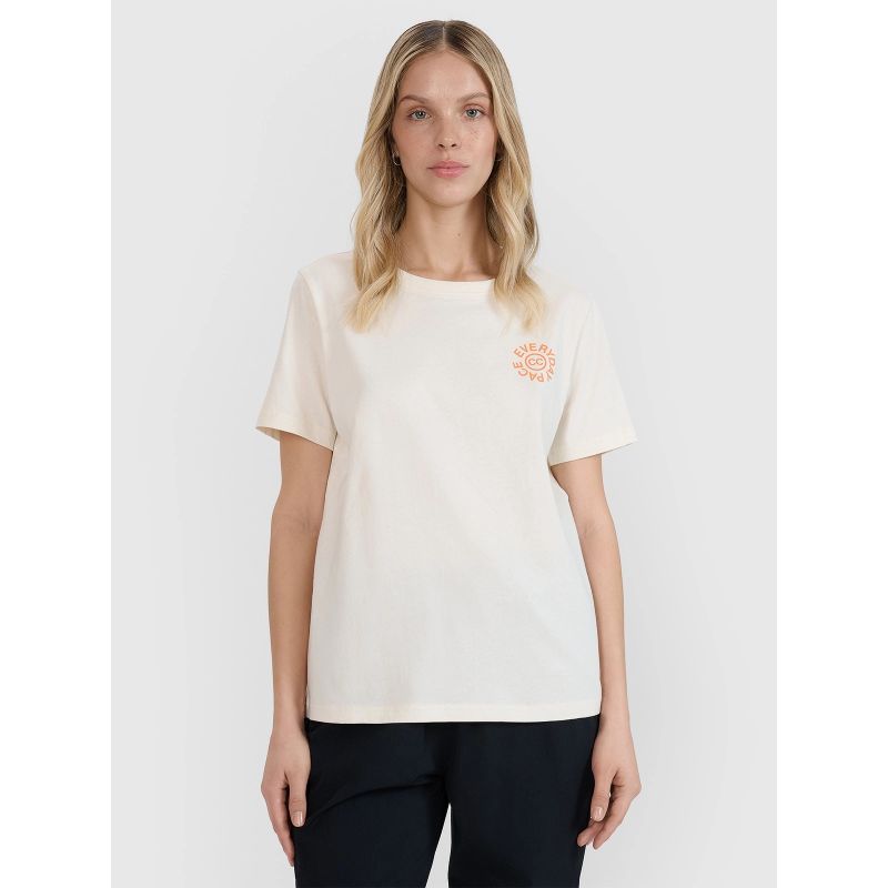 4f Women's oversize printed T-shirt női Póló 4FWSS25TTSHF1994-11S