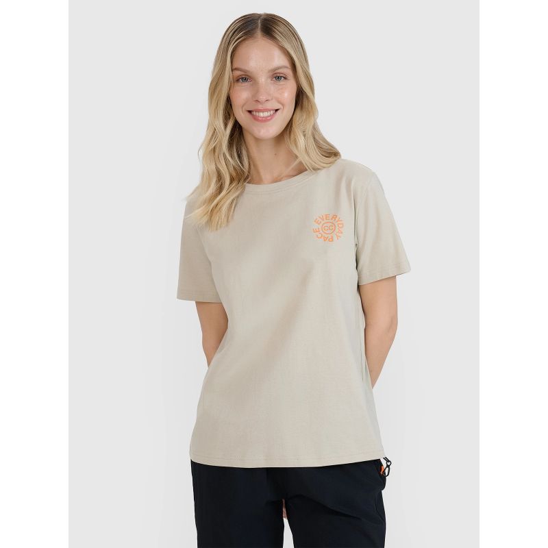 4f Women's oversize printed T-shirt női Póló 4FWSS25TTSHF1994-83S