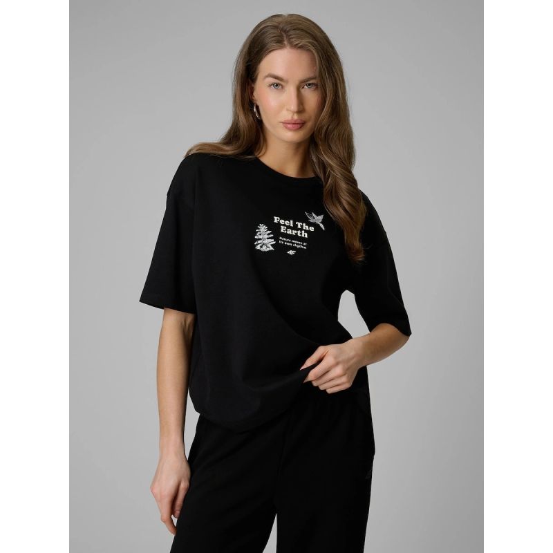 4F Women's regular printed T-shirt női póló 4FRSS26TTSHF3704-20S