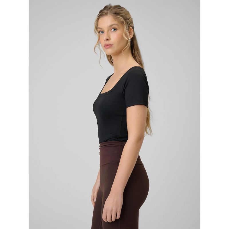 4F Women's slim plain T-shirt női póló 4FRSS26TTSHF3633-20S