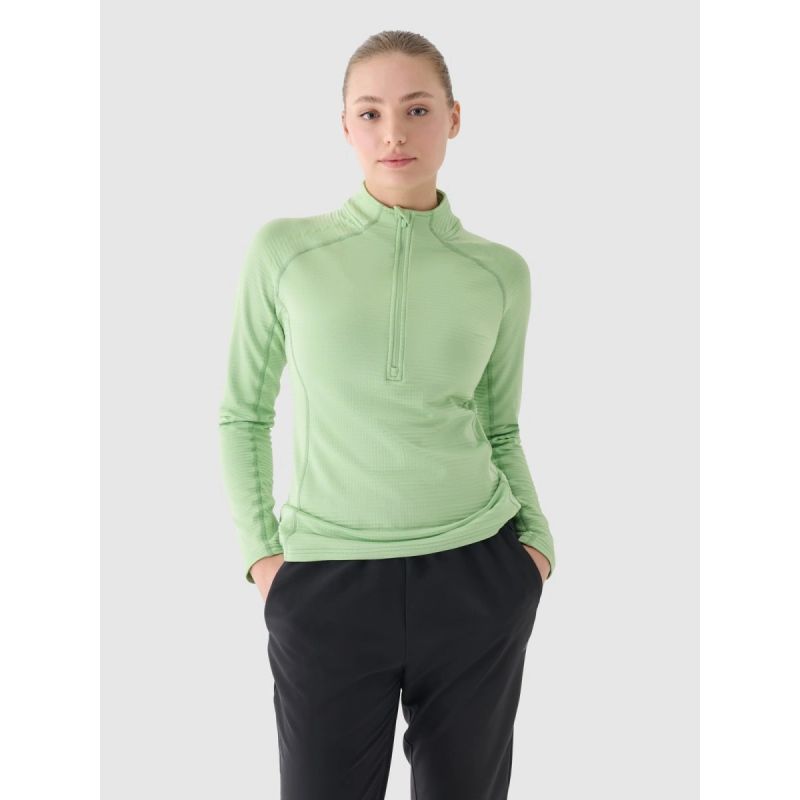4F Women's slim quick-drying training sweatshirt női pulóver 4FWAW24TFSWF411-41S