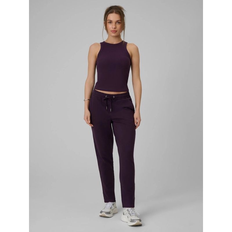 4F Women's slim ribbed knit top kötött sapka