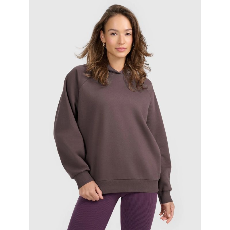 4F Women's sweatshirt with hood, open, női pulóver