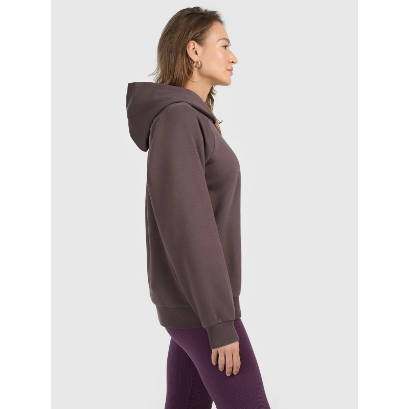 4F Women's sweatshirt with hood, open, női pulóver