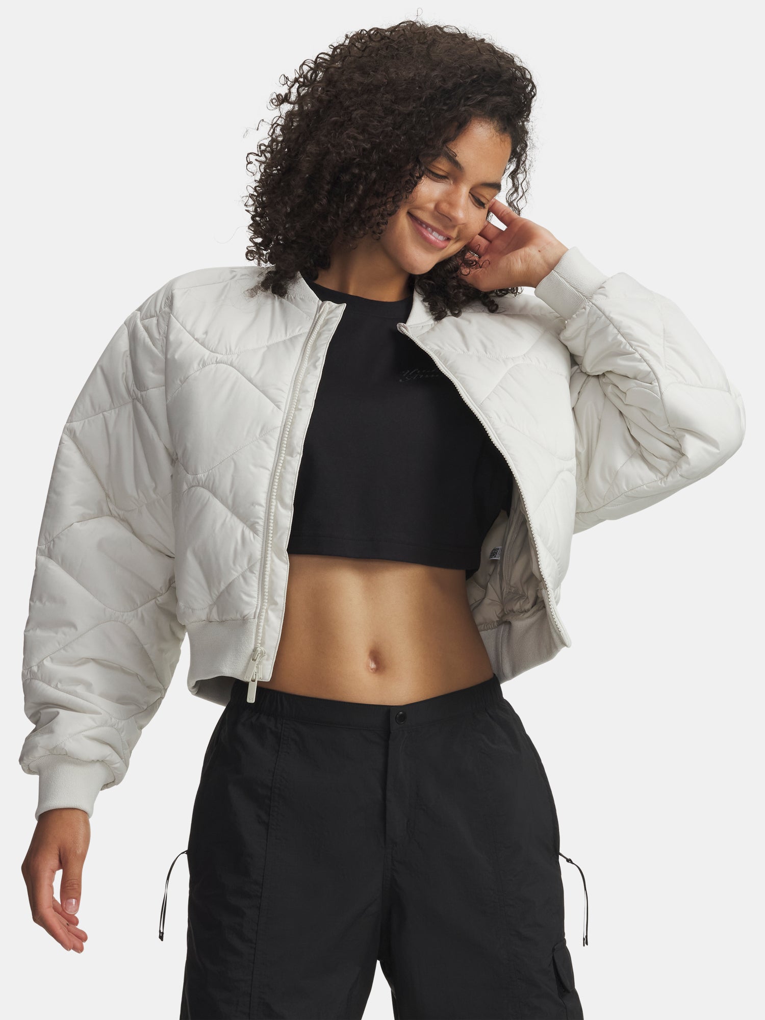 Nõi kabát Under Armour Heritage Bomber-WHT