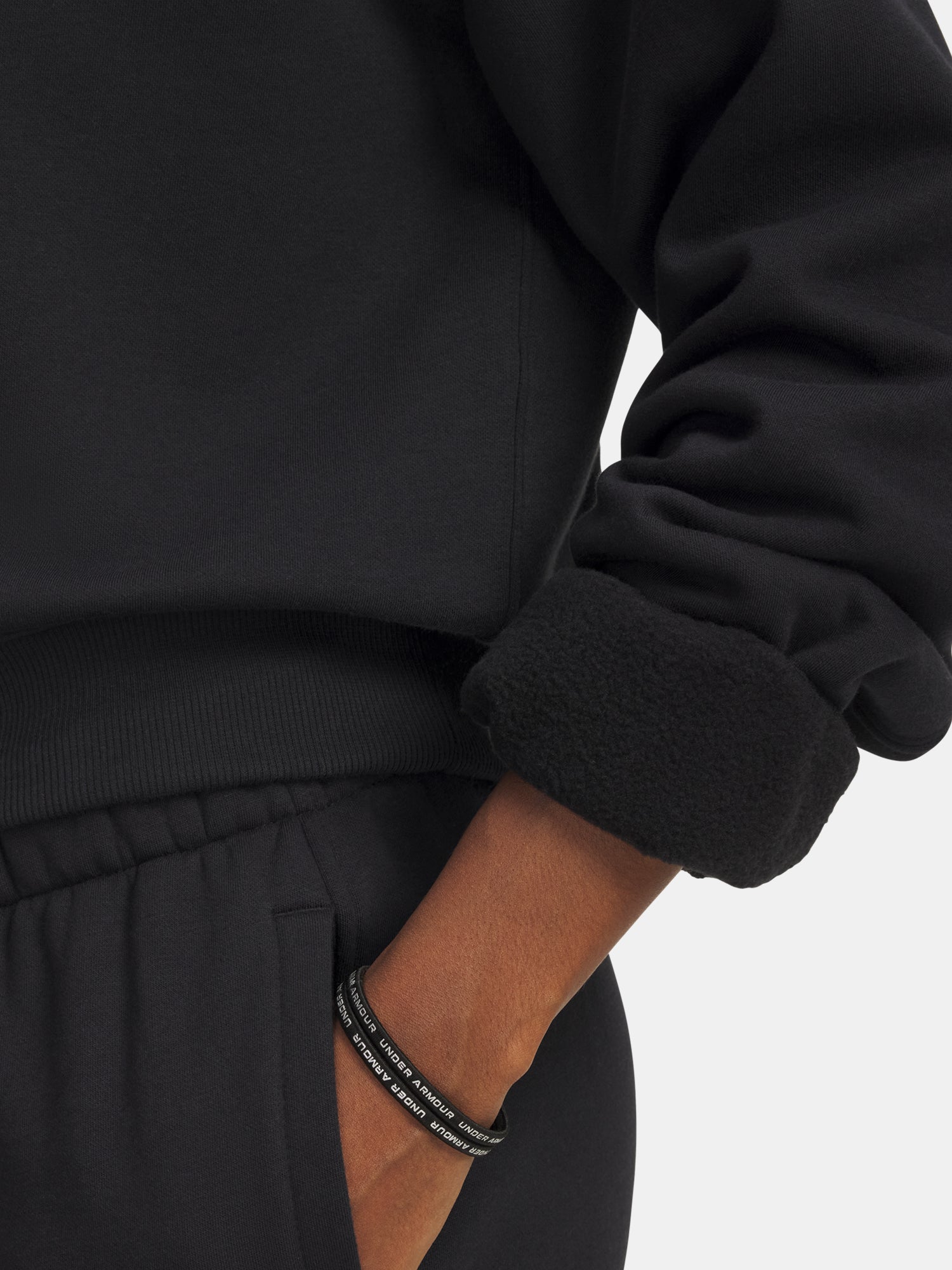 Under Armour Nõi UA Icon Vida Flc Crew-BLK Pulóver fekete