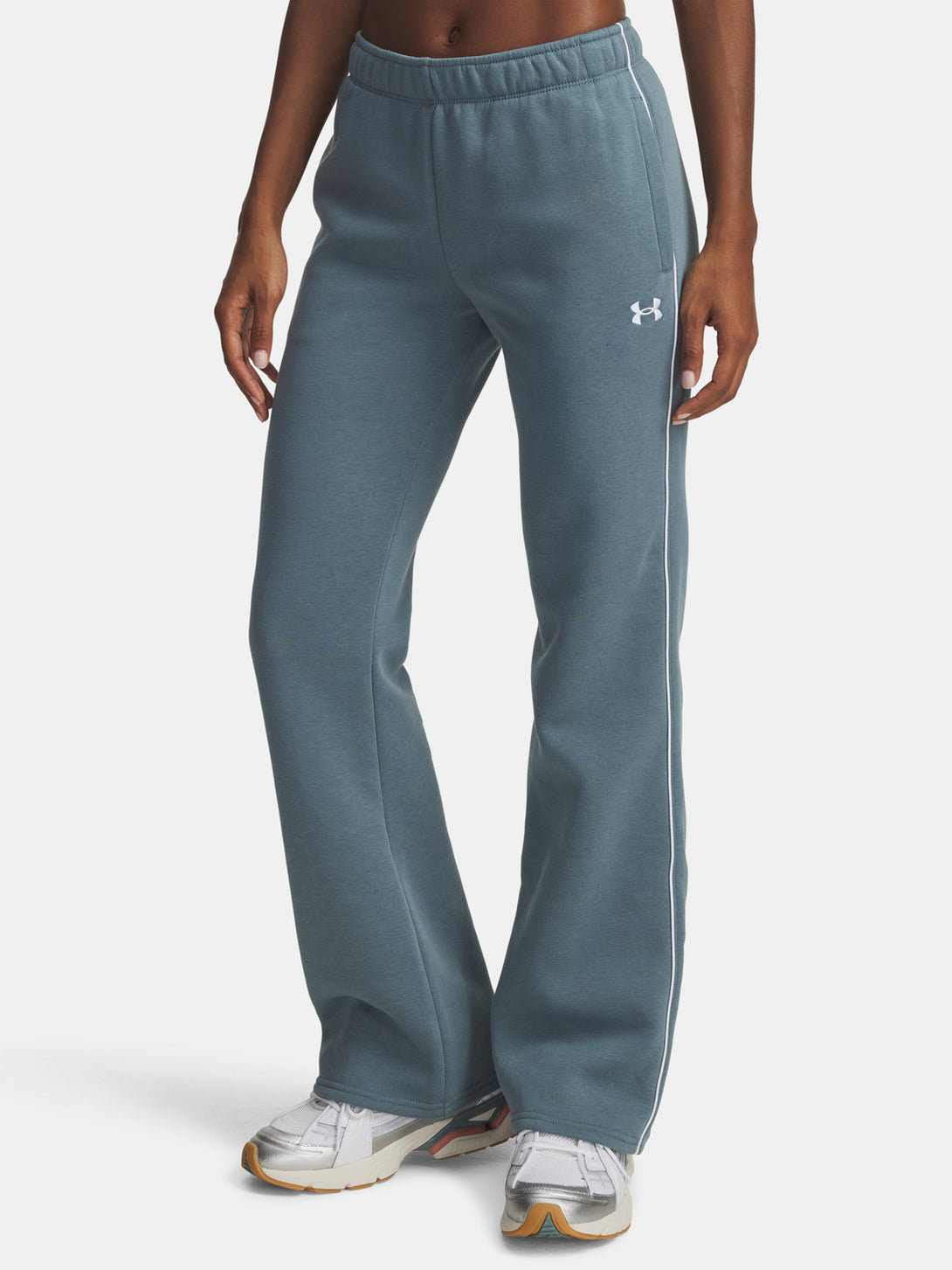 Under Armour Nõi sport nadrág UA Rival Flc Piped Pant-BLU Nadrág