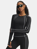 Under Armour UA ColdGear Textured Crew-BLK nõi póló