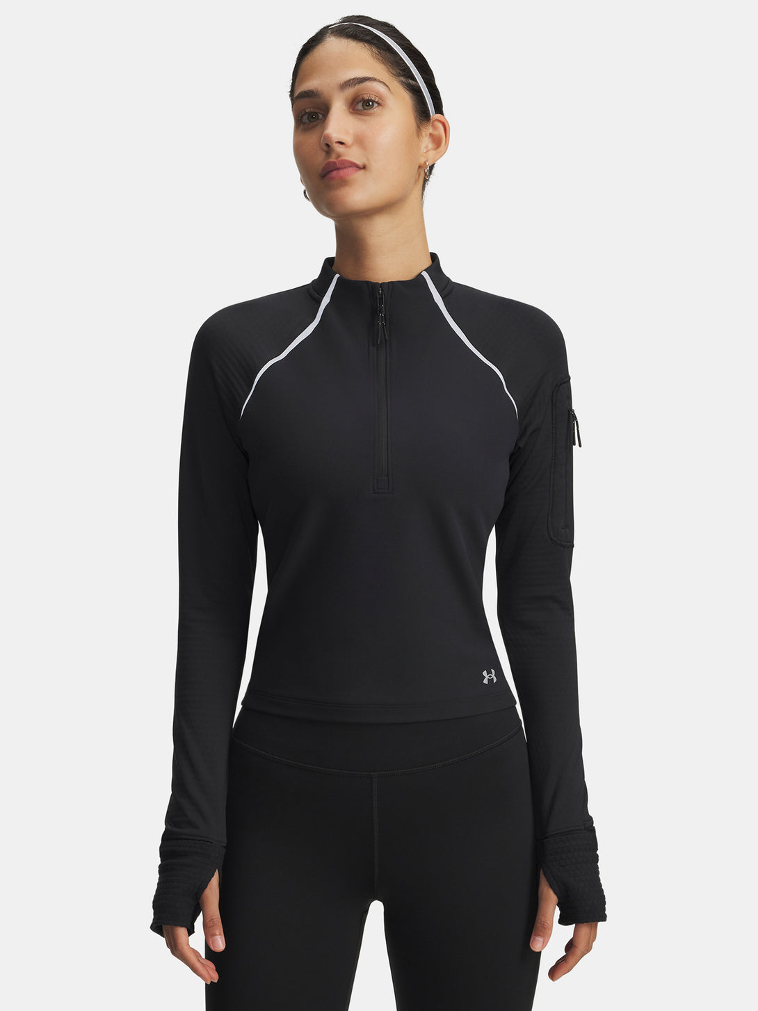 Under Armour Nõi póló UA Velociti Pro CW Half Zip-BLK Hosszú ujjú póló
