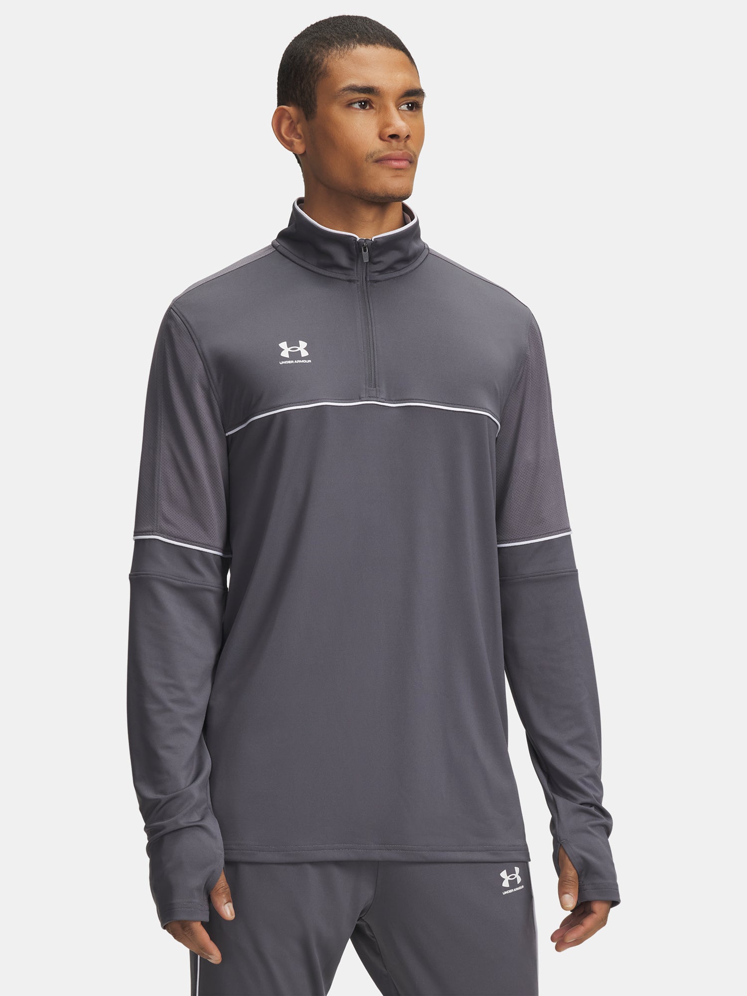 Férfi pulóver Under Armour UA M Challenger Training QZ-GRY