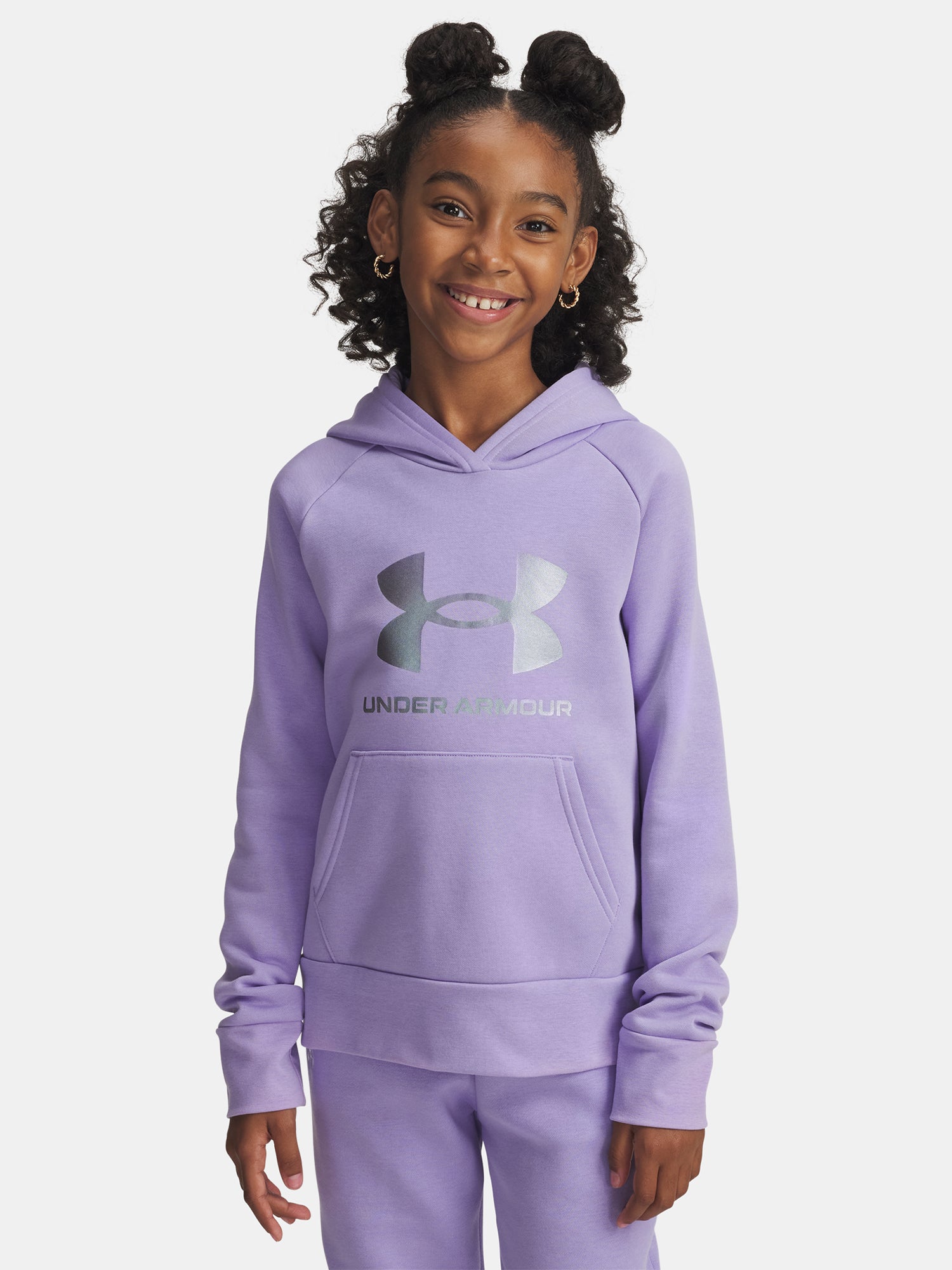 Under Armour Lányka pulóver UA Rival Flc Shimmer Hdy-PPL Pulóver
