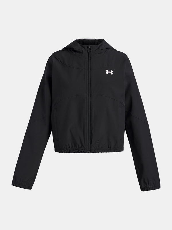 Under Armour Lány kabát UA Rival Woven HD Jacket-BLK Kabát