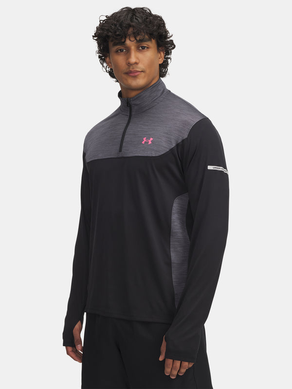 Under Armour Férfi póló UA Tech Utility 1/4 Zip-BLK Hosszú ujjú póló