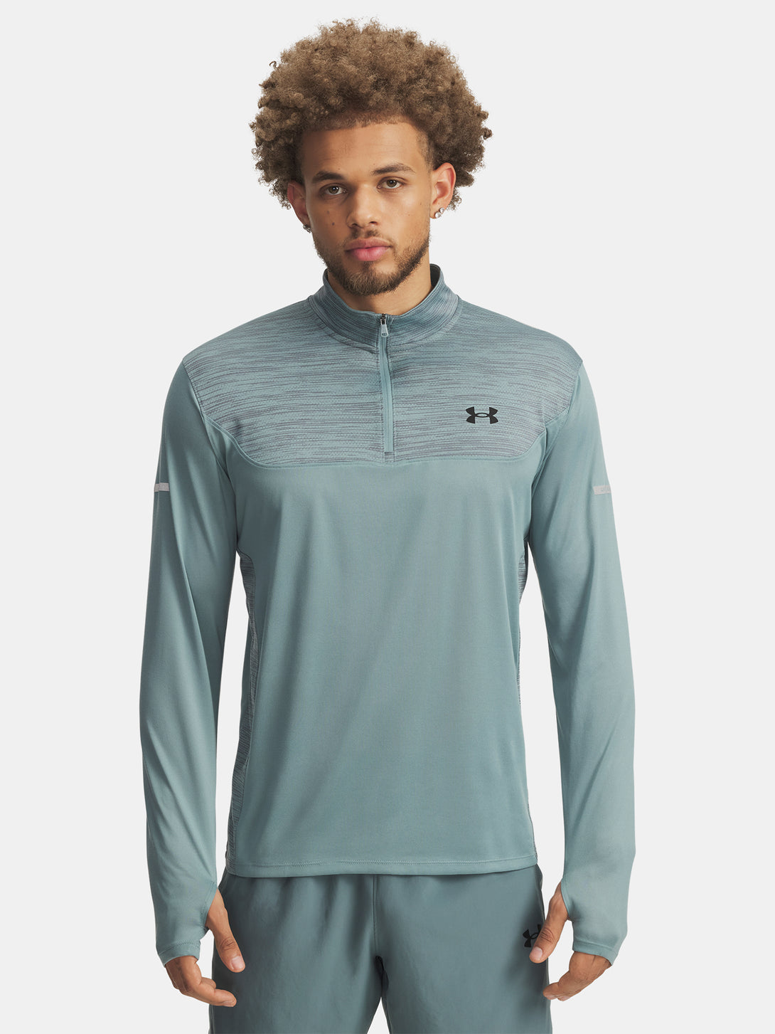 Under Armour Férfi póló UA Tech Utility 1/4 Zip-GRN Pulóver