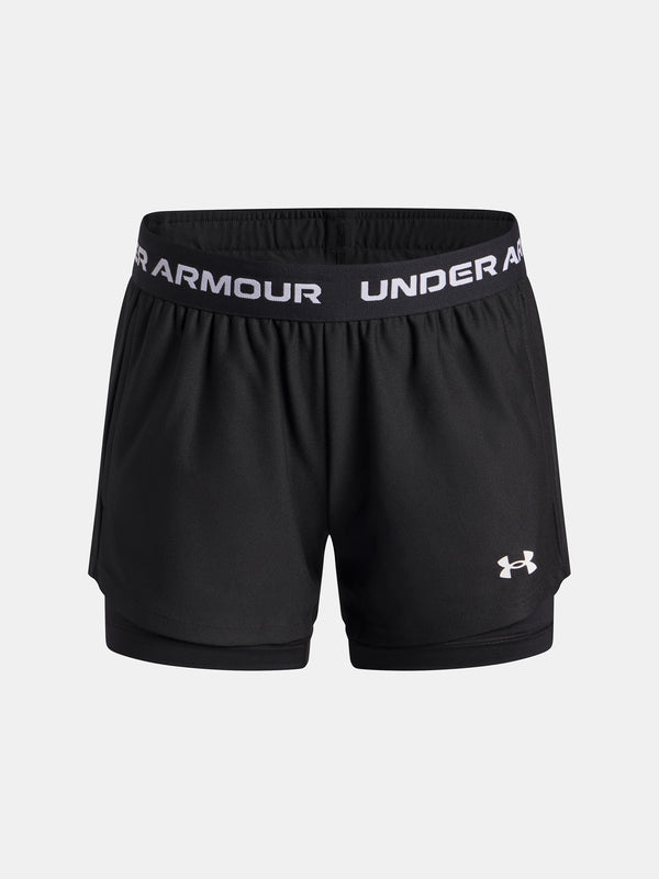 Under Armour Lány rövidnadrág UA Tech Play Up 2n1 Short-BLK Short