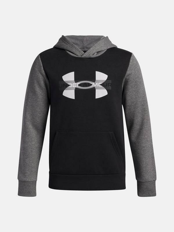 Under Armour Fiú pulóver UA Rival Flc Cblck Grphc HD-BLK Pulóver