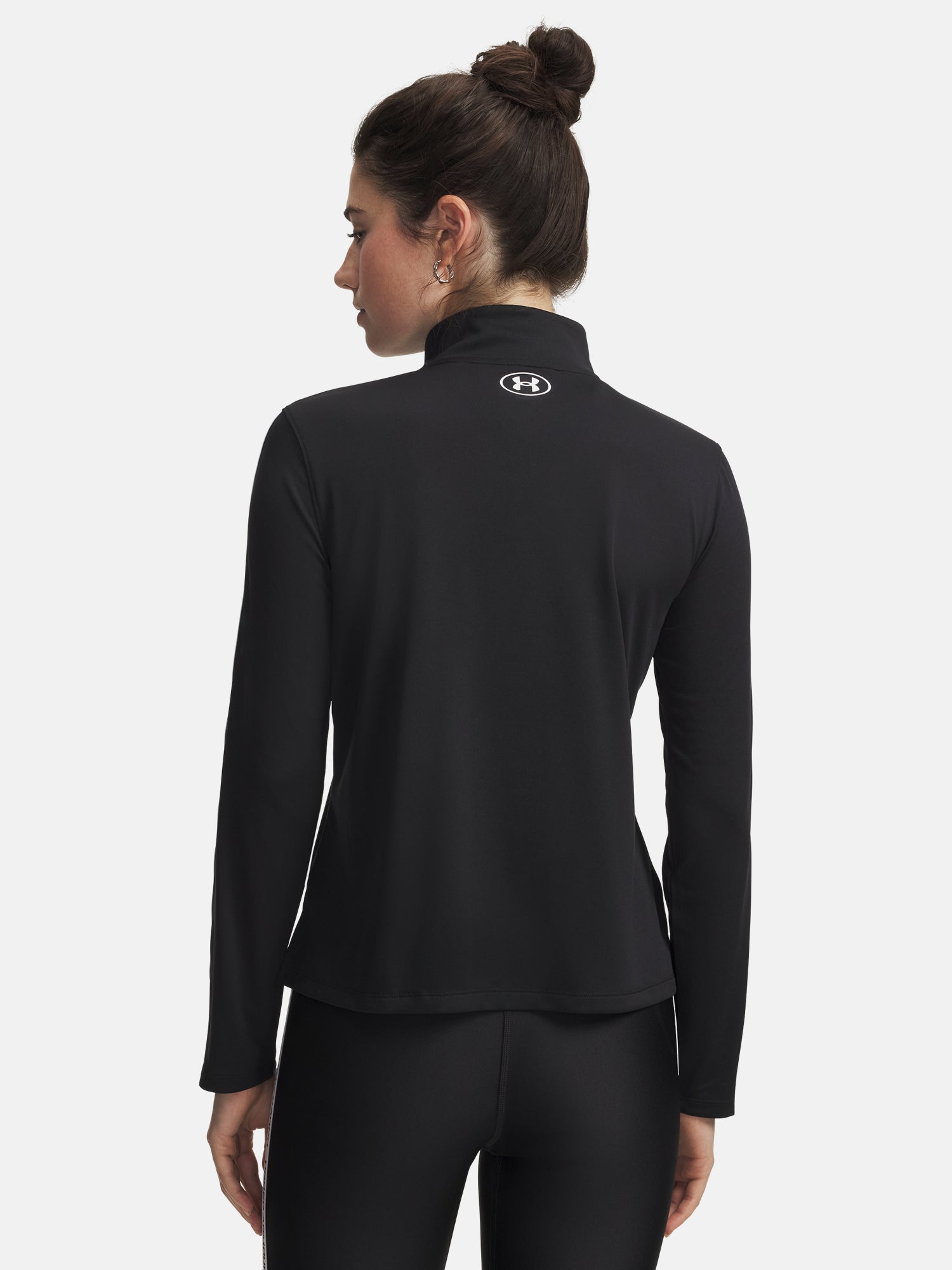 Under Armour Nõi UA Tech WM Tape Half Zip-BLK Pulóver fekete