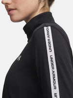 Under Armour Nõi UA Tech WM Tape Half Zip-BLK Pulóver fekete
