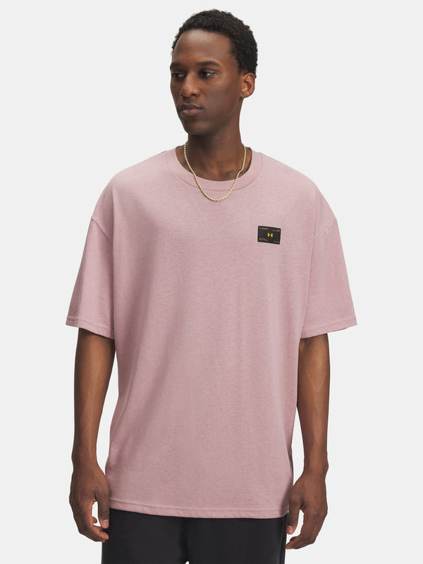 Under Armour Férfi póló UA HWT WOVEN LABEL SS-PNK Póló