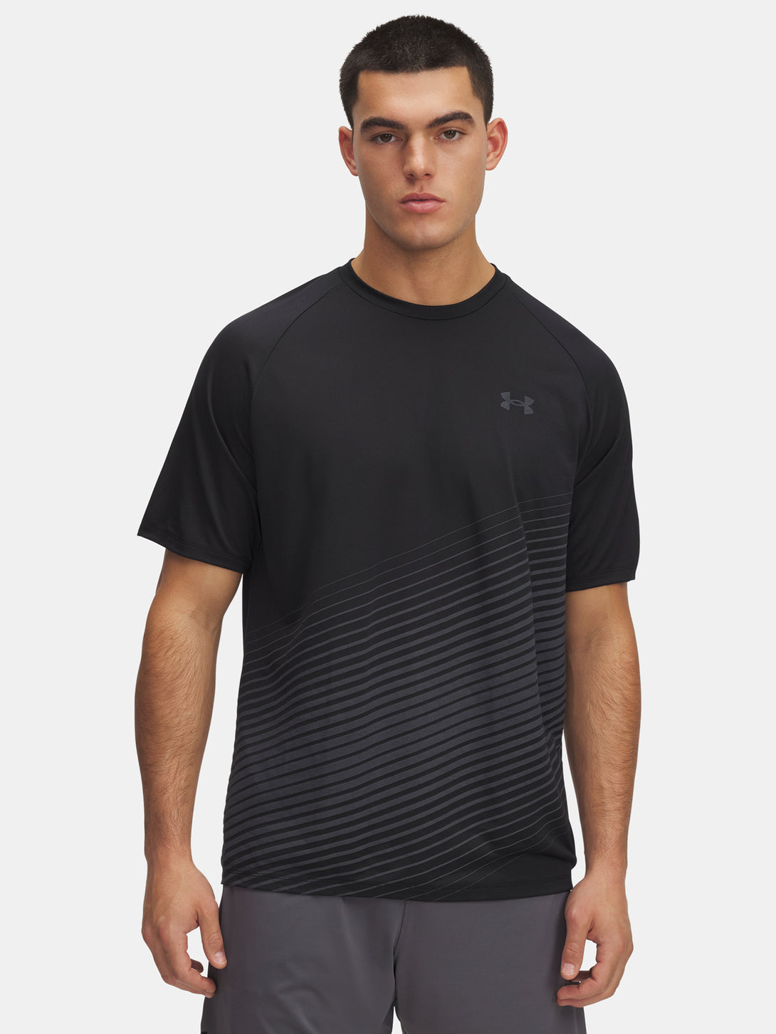 Under Armour Férfi póló UA Tech Fade SS-BLK Póló