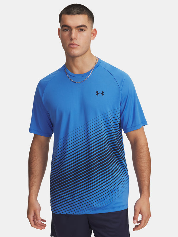 Under Armour Férfi póló UA Tech Fade SS-BLU Póló