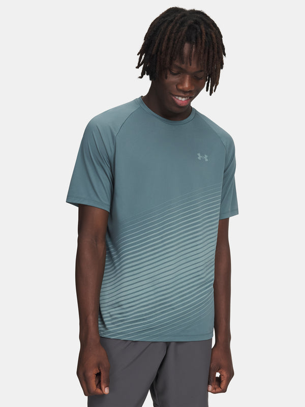 Under Armour Férfi póló UA Tech Fade SS-BLU Póló