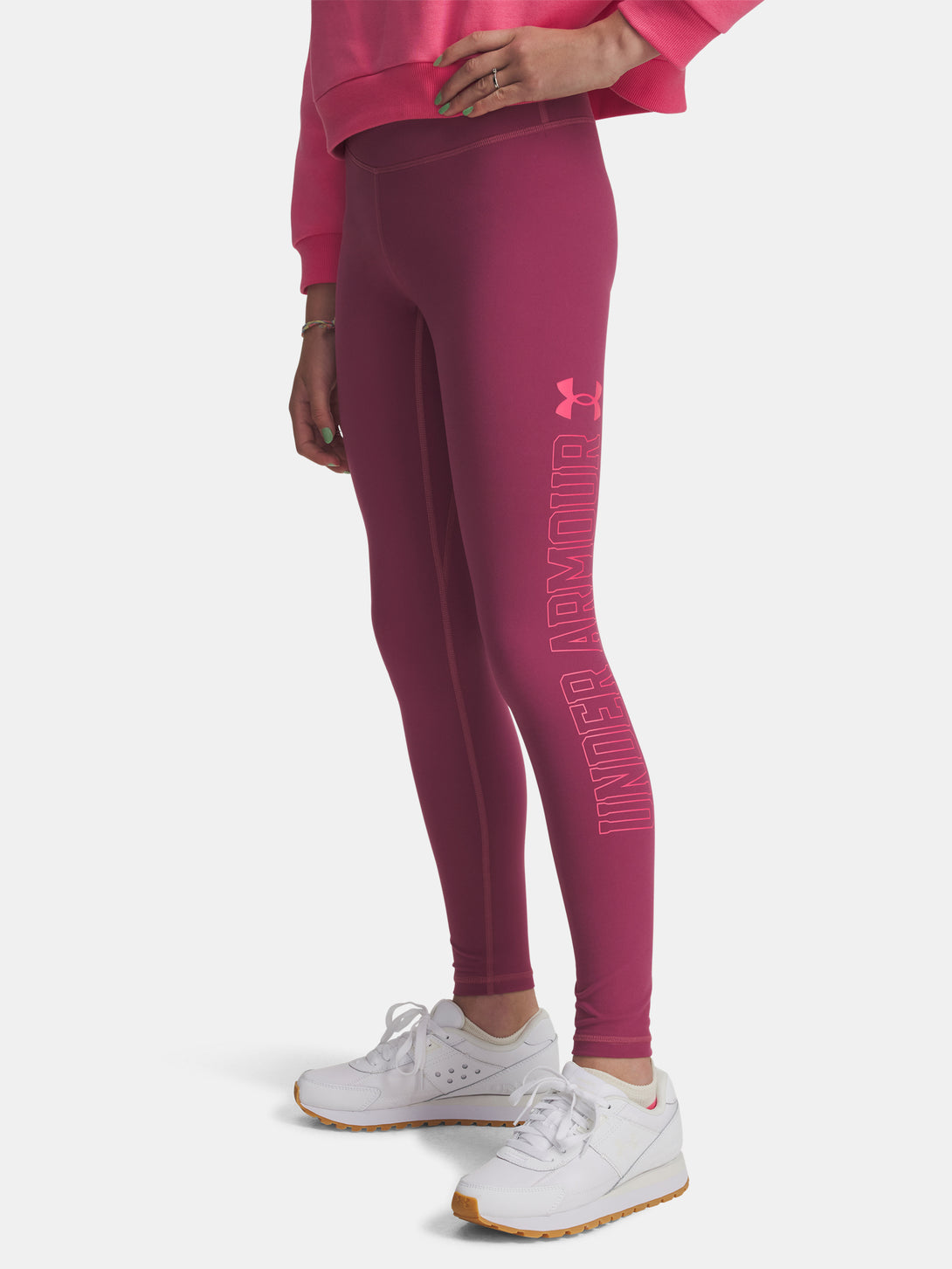 Under Armour Lány leggings UA Motion Branded Legging-RED Leggings