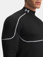 Férfi póló Under Armour Cold Weather Grid LS Mock-BLK