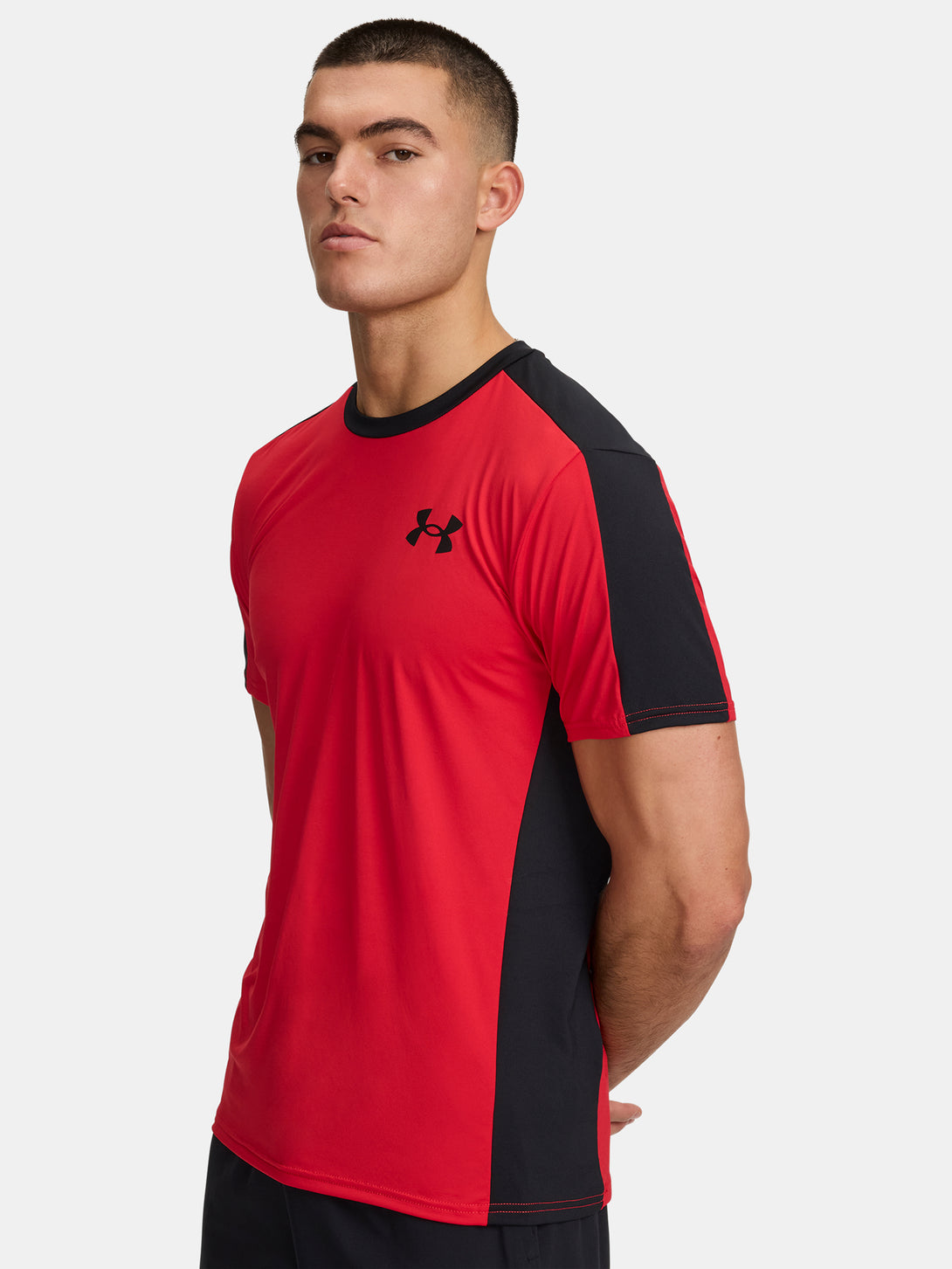 Under Armour Férfi póló UA HG Wordmark SS-RED Póló