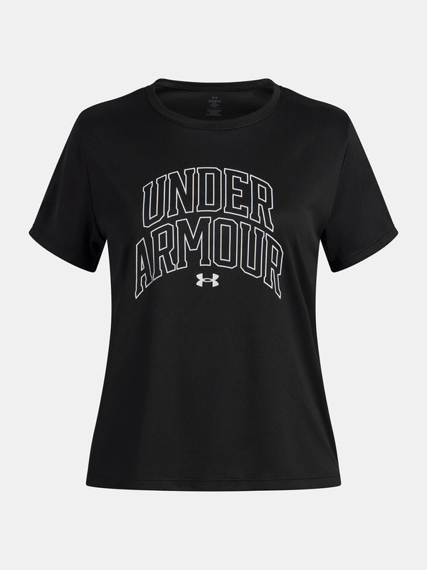 Under Armour Lány póló Tech Varsity Graphic SS-BLK Póló