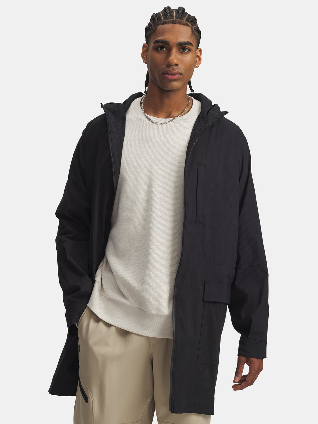 Under Armour Férfi kabát UA Unstoppable Txt Long Jkt-BLK Kabát