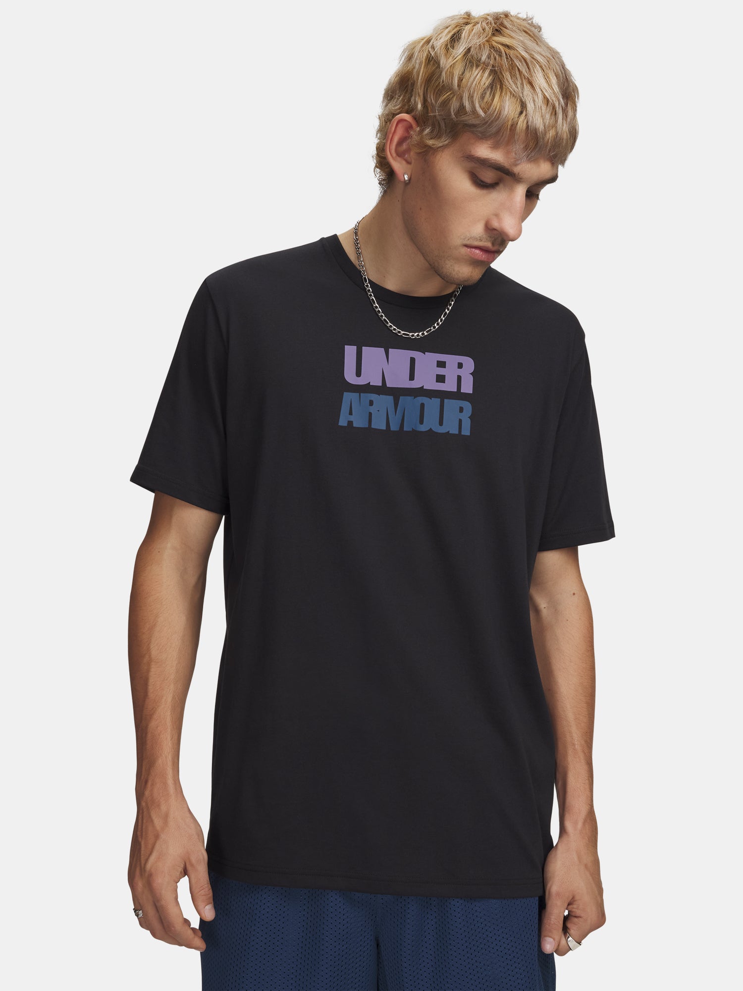 Pánské triko Under Armour UA M BLOCK LOGO SS