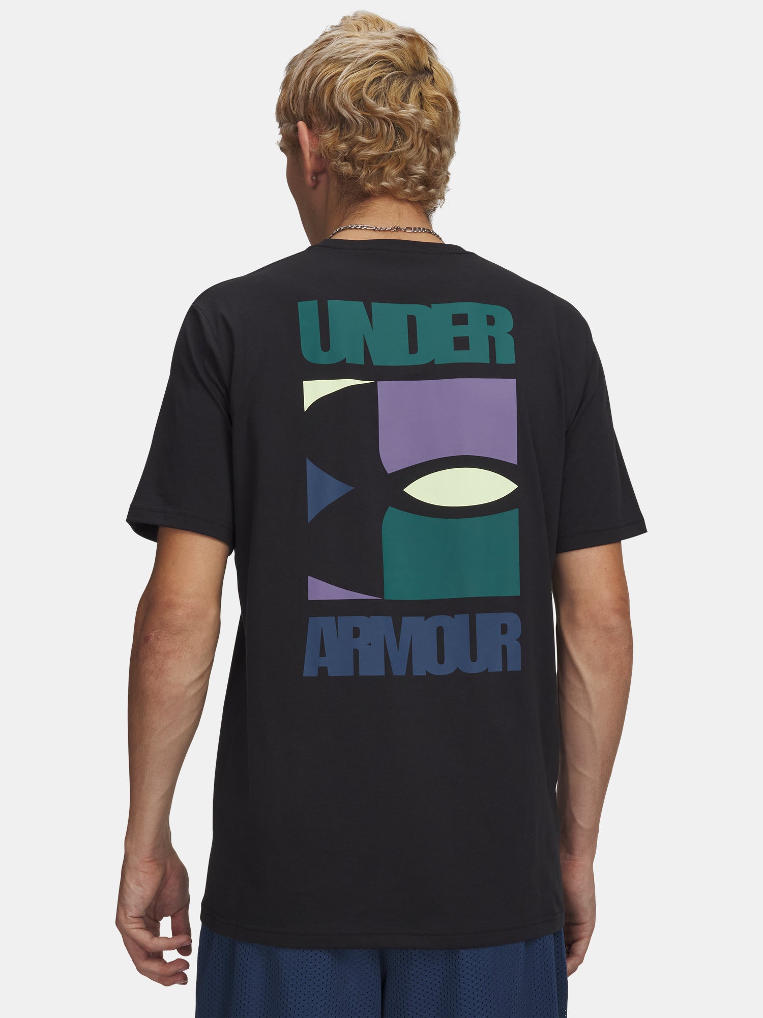 Pánské triko Under Armour UA M BLOCK LOGO SS