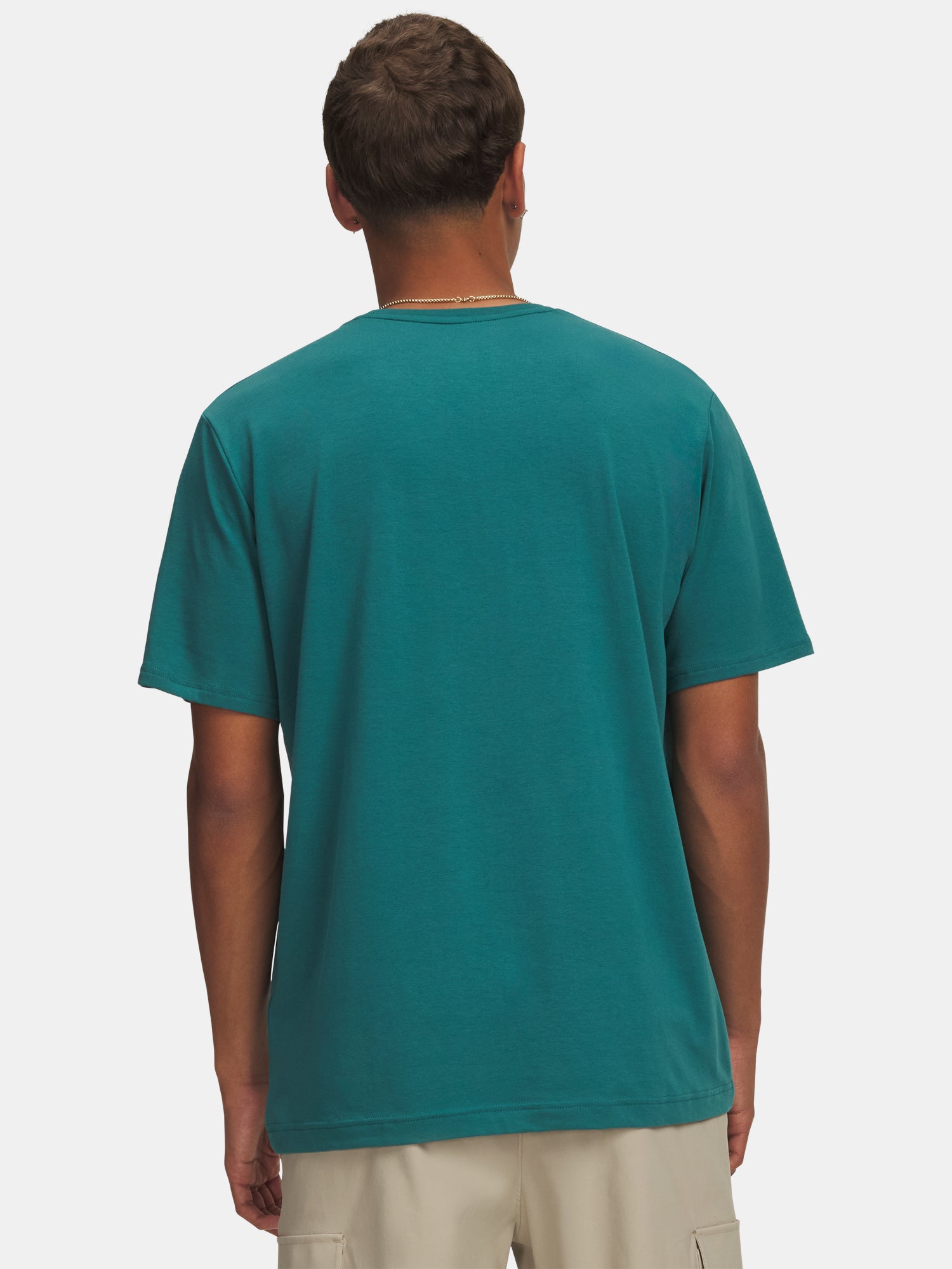 Férfi póló Under Armour UA M 60/40S ARMOR GLOBE SS-GRN