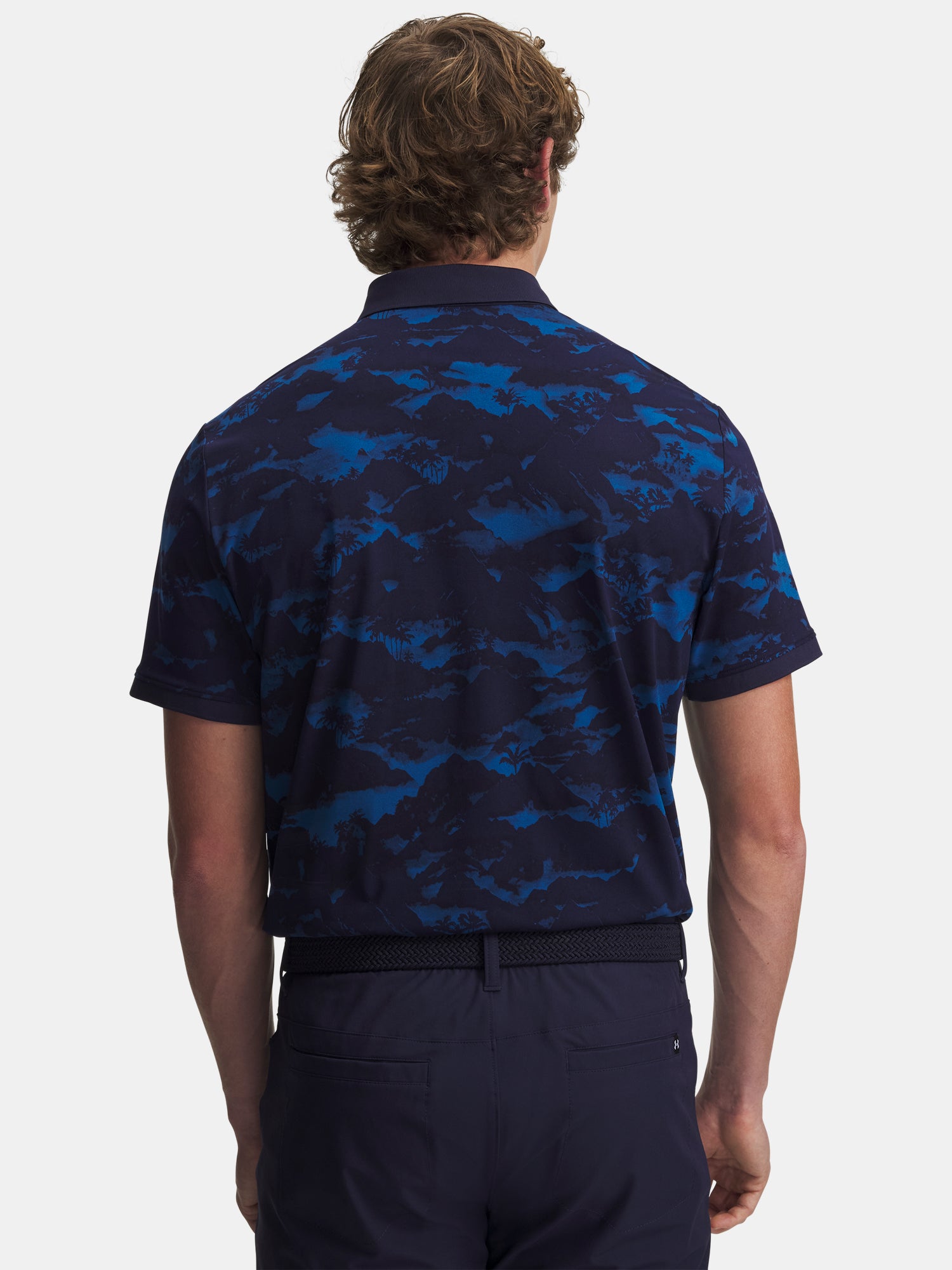 Férfi póló Under Armour UA ArmourDry Print Rib Polo