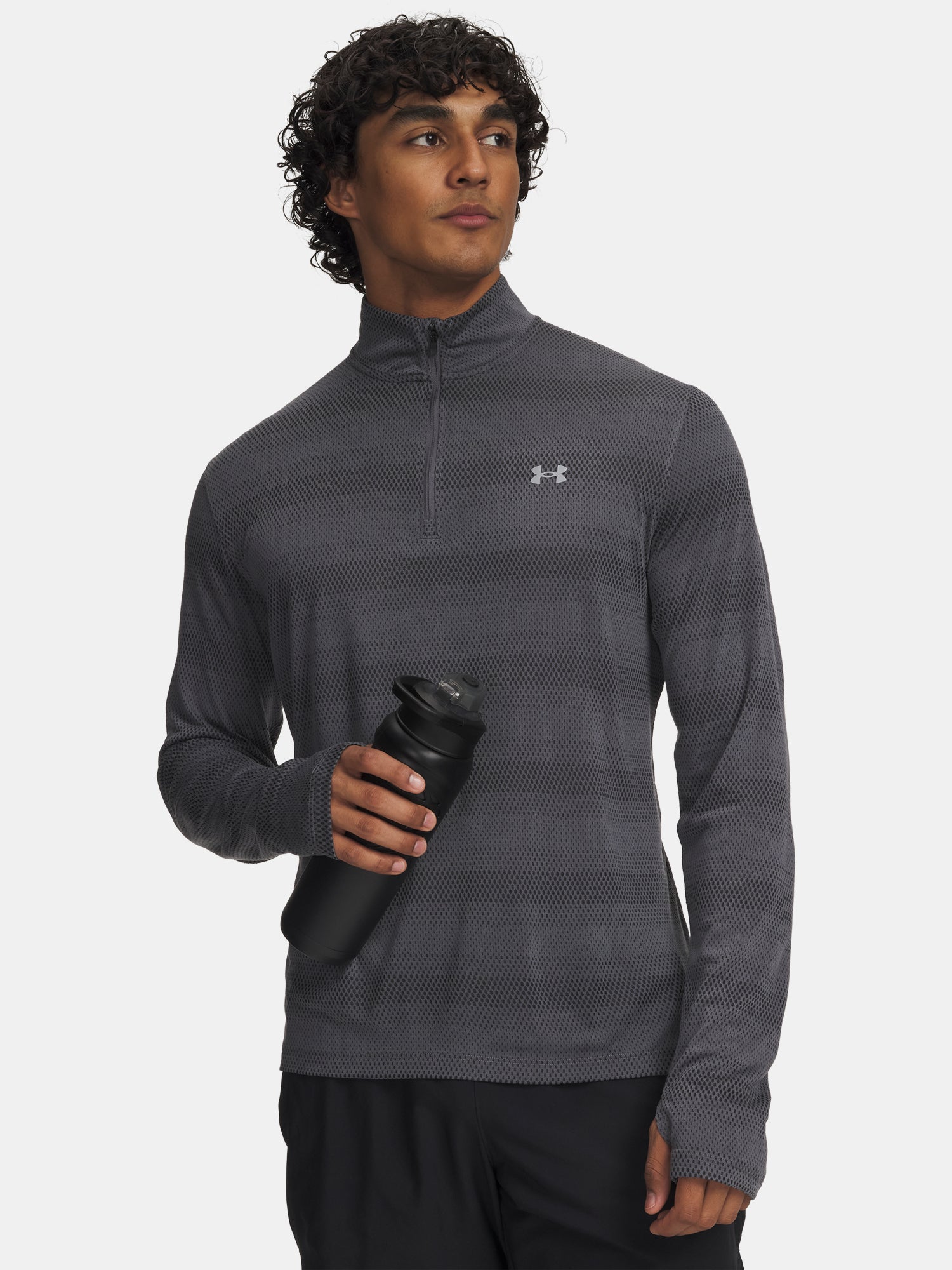 Férfi póló Under Armour UA Velociti 1/4 Zip-GRY