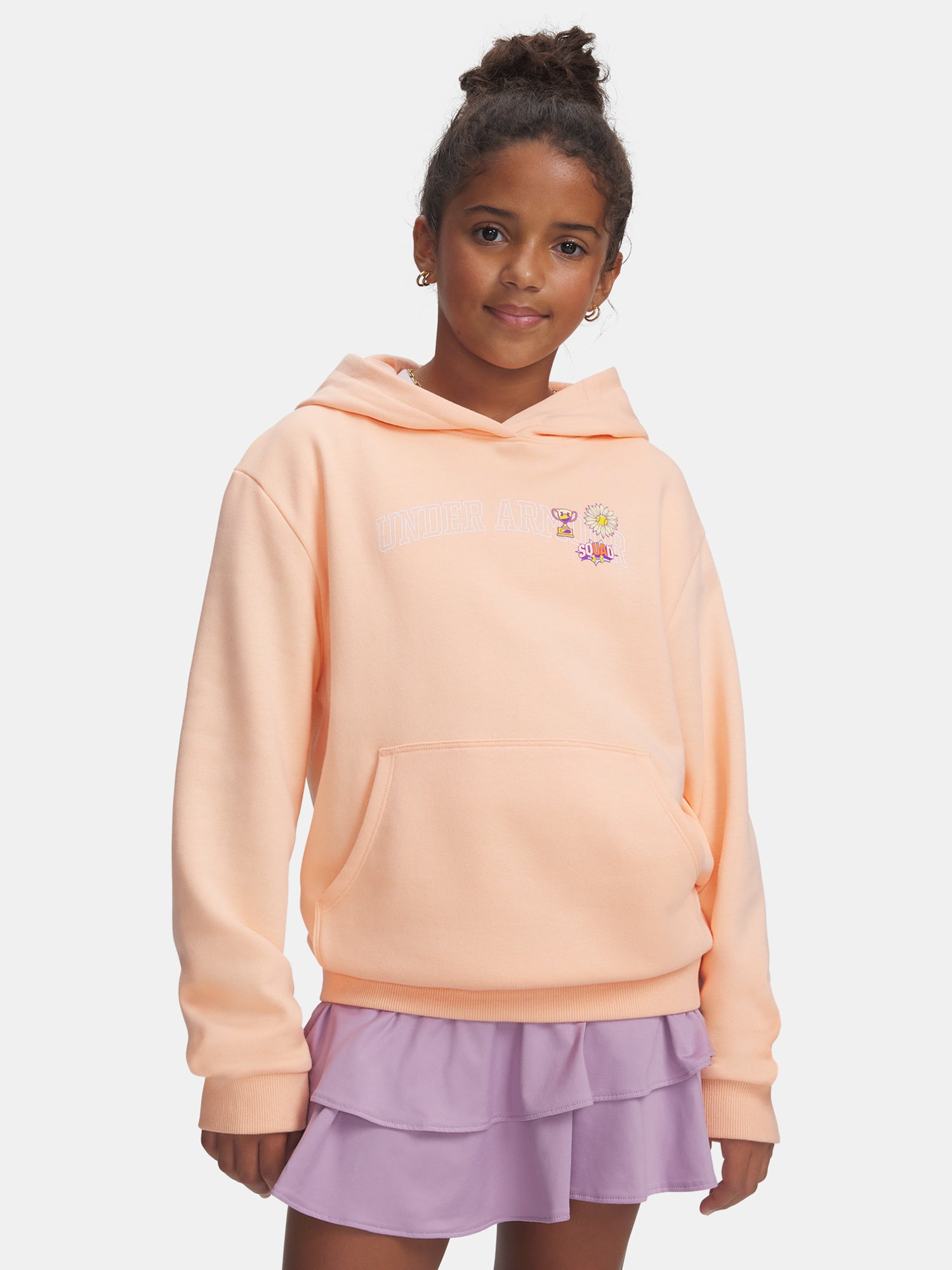 Lány pulóver Under Armour G Graphic Hoodie-ORG