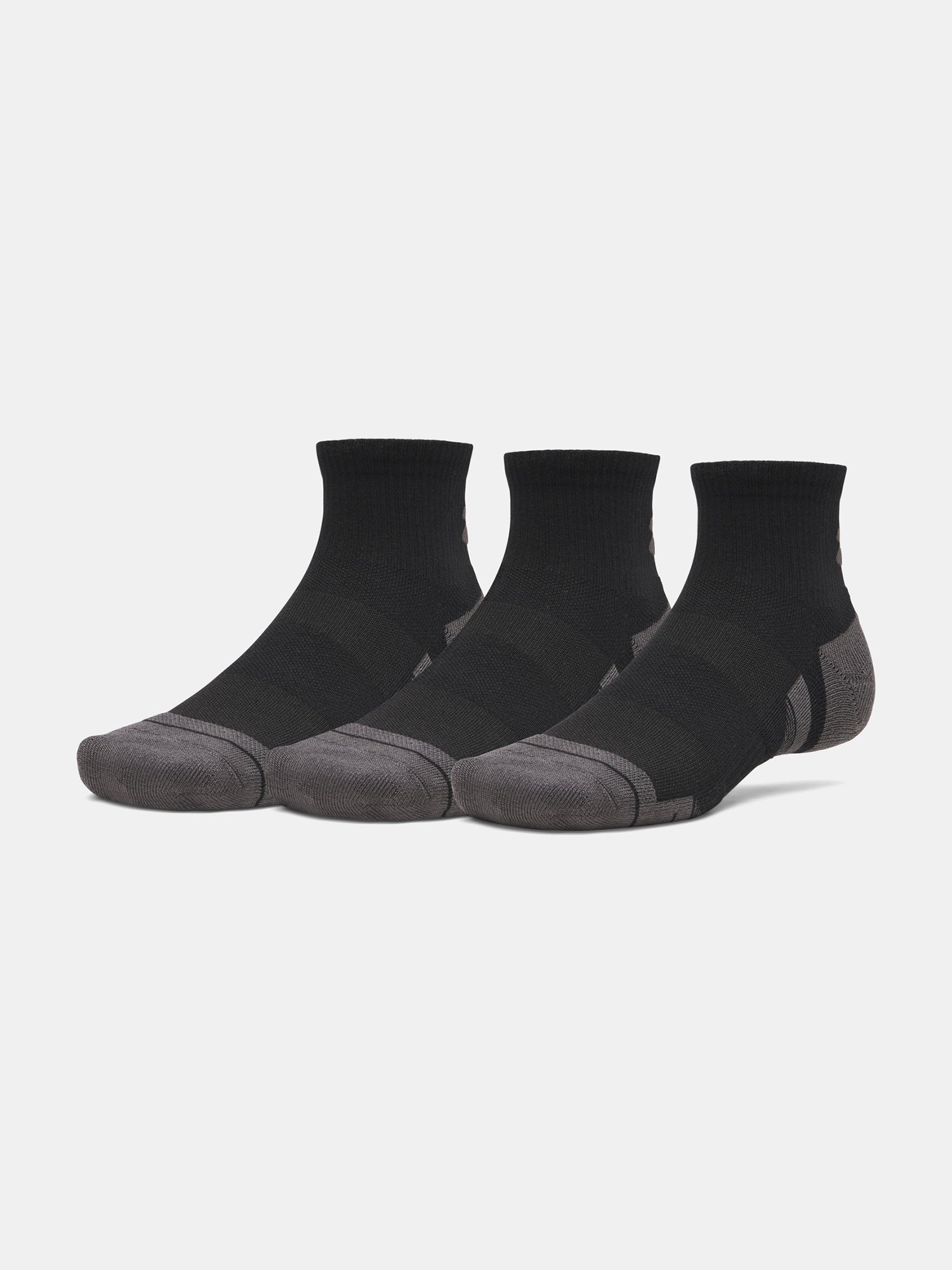 Unisex Under Armour New UA Perf Tech 3pk Qtr zokni